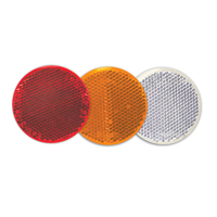 Truck & Auto Reflectors<br>2-3/16" Round<br>w/Stick-On Tape