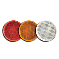 Truck & Auto Reflectors<br>3-1/4" Round w/Self Adhesive