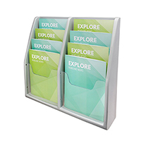 8 Compartment Literature Displays-Magazine Size