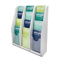 12 Compartment Literature Displays-Leaflet Size