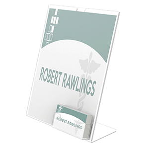 Superior Image®<br>Slanted Sign Holder<br>5" x 7"