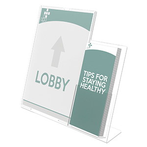 Superior Image®<br>Slanted Sign Holder<br>5" x 7"