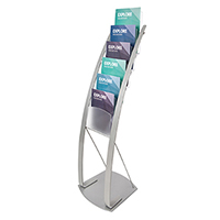 Contemporary Floor Display<br>Silver 