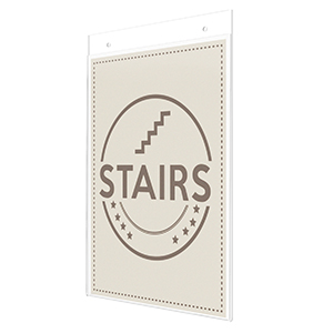 Anti-Glare Sign Holder<br>8 1/2" x 12" x 2"<br>Wall Mount - Portrait