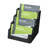4 Compartment Business Card Holder