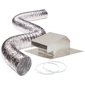 Bathroom Vent Kit w/Aluminum Roof Vent