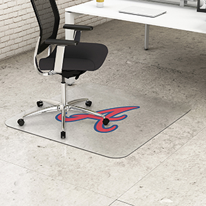 Atlanta Braves<br>EconoMat 45" x 53" Rectangle<br>Hard Floor