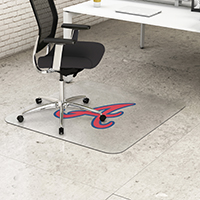 Atlanta Braves<br>EconoMat 46" x 60" Rectangle<br>Hard Floor