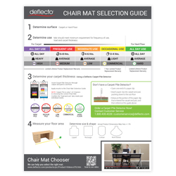 Deflecto Chairmat Selector Guide